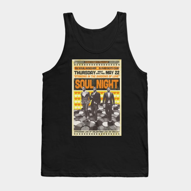 VINTAGE SOUL NIGHT Tank Top by Showdeer